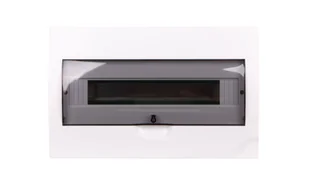 Schneider ELECTRIC EASY9 Obudowa podtynkowa IP40 EZ9E-1-18-PT-T rozdzielnica transparentna 1 rząd 18 modułów EZ9E118S2F ELECTRIC EZ9E118S2F/SCH - Rozdzielnie elektryczne - miniaturka - grafika 1