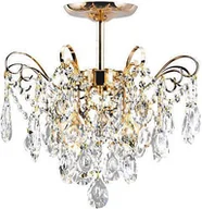 Lampy sufitowe - Złoty żyrandol z kryształkami glamour - 3X A272 G2-D11 - miniaturka - grafika 1
