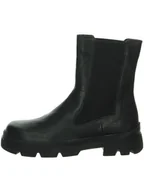 Botki damskie - Think! Skórzane sztyblety w kolorze czarnym - miniaturka - grafika 1