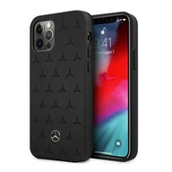 Etui i futerały do telefonów - Mercedes MEHCP12LPSQBK iPhone 12 Pro Max 6,7" czarny/black hardcase Leather Stars Pattern - miniaturka - grafika 1