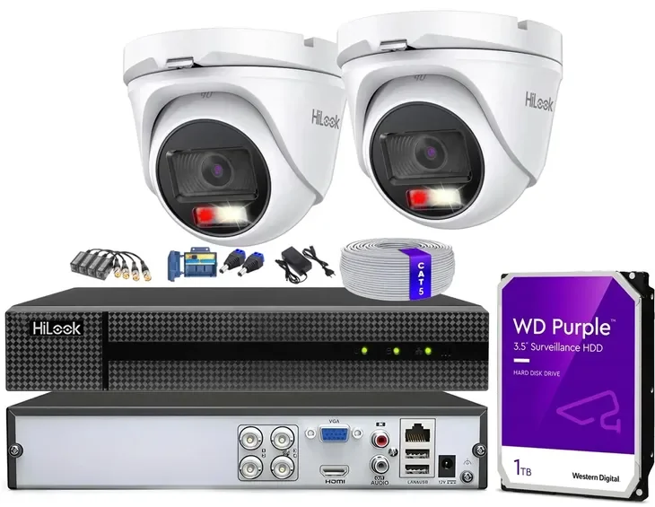 Zestaw do Monitoringu 5Mpx 2 Kamery TVICAM-T5M-20DL zewnętrzne na skrętkę