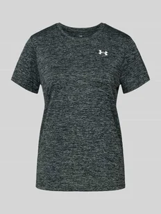 T-shirt z nadrukiem z logo - Koszulki i topy damskie - miniaturka - grafika 1