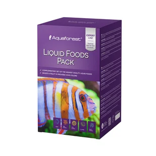 Aquaforest Liquid Foods Pack 4x250 ml - Pokarm dla ryb Aquaforest Liquid Foods Pack 4x250 ml - Pokarm dla ryb - miniaturka - grafika 1