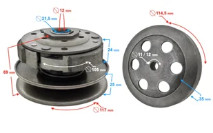 Sprzęgło do skutera 4T Huragan 5 - Części motocyklowe - miniaturka - grafika 1