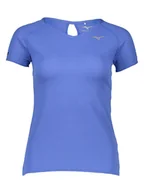 Koszulki sportowe damskie - Mizuno Koszulka funkcyjna "DryAeroflow" w kolorze niebieskim - miniaturka - grafika 1
