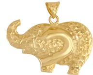 Wisiorki - Zawieszka złota słoń pr.585 - miniaturka - grafika 1
