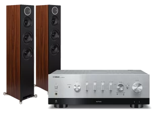 Yamaha R-N800A (srebrny) + Debut Reference F5 (czarny) - Zestawy stereo - miniaturka - grafika 1