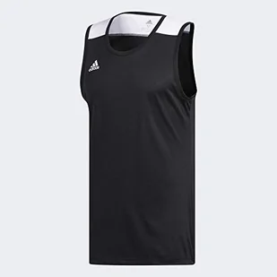 adidas męska koszula bez rękawów C365 JRSY, Negro/Blanco, M, DY6631 - Koszule męskie - miniaturka - grafika 1
