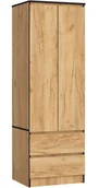 Szafy - Dwudrzwiowa szafa z szufladami dąb craft C5-H95 - miniaturka - grafika 1