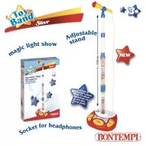 Dante Mikrofon ze statywem z efektami świetlnymi wysyłka w 24h ! - Instrumenty muzyczne dla dzieci - miniaturka - grafika 1