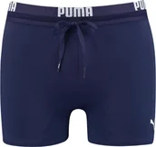 Kąpielówki męskie - Spodenki kąpielowe męskie Puma Swim Men Logo Swim Trunk granatowe 907657 01-S - miniaturka - grafika 1