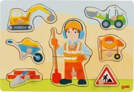 Sortery dla dzieci - Drewniana układanka Plac budowy Goki - miniaturka - grafika 1