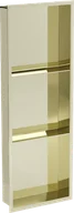 Półki łazienkowe - Mexen X-Wall-R półka wnękowa z kołnierzem i półką 90 x 30 cm, złota - 1950903010S - miniaturka - grafika 1