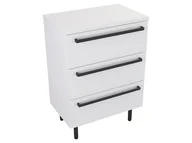Szafki łazienkowe - Szafka Stojąca Z Blatem ATH 60 cm - Biały Mat - Uchwyty Czarne Matowe - miniaturka - grafika 1