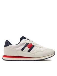 Tommy Hilfiger Sneakersy T3X9-33133-0208 S Biały - Buty dla chłopców - miniaturka - grafika 1