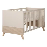 Łóżeczka i kojce - Beżowe łóżeczko z regulowaną wysokością 70x140 cm Sidney – Roba - miniaturka - grafika 1