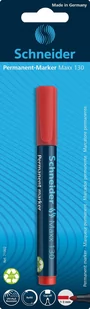 Schneider piśmiennicze Permanent Marker Maxx 130, możliwość ponownego napełniania, 1  3 MM, czerwony, 1er kartę blistrową 71302 - Markery permanentne - miniaturka - grafika 1