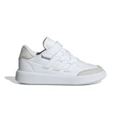 Sneakersy damskie - Dziecięce Sneakersy ADIDAS COURTBLOCK EL C ID6507 – Biały - miniaturka - grafika 1