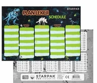 Szkolne artykuły papiernicze - Plan lekcji z tabliczką mnożenia Dino 2 25szt - miniaturka - grafika 1