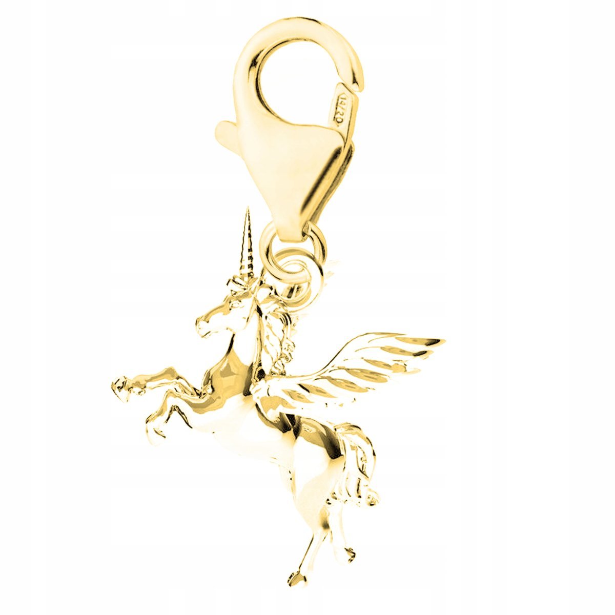 Złota Zawieszka Karabińczyk z Jednorożcem Koń Jednorożec Konik SREBRO 925
