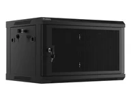 Szafy rack - Lanberg szafa rack wisząca 19'' 6U 600X450 czarna drzwi perforowane - miniaturka - grafika 1