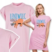 Koszule damskie - Koszula Nocna Róż LENIWIEC POSPOLITY Wzory - M - miniaturka - grafika 1