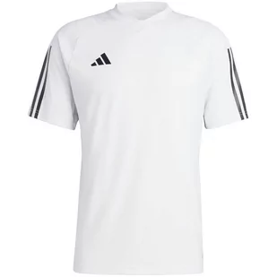 Koszulka męska adidas Tiro 23 Competition Jersey biało-czarna  IC4565-XL - Koszulki męskie - miniaturka - grafika 1