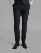 Spodnie męskie - spodnie rosolini granatowy slim fit - miniaturka - grafika 1