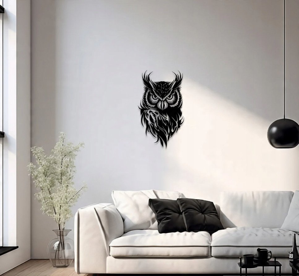 DEKORACJA ścienna Obraz wzór SOWA