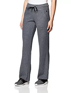 Spodnie damskie - Calvin Klein Damskie spodnie termiczne z szerokimi nogawkami Premium Performance, Czarny wrzos, L - grafika 1