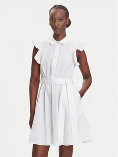 Fracomina Sukienka codzienna FR23SD1027W40001 Biały Regular Fit - Sukienki - miniaturka - grafika 1