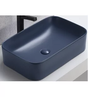 UN-KAMA-MNB-50 Umywalka/Washabsin/Matowy Granatowy/Matt Navy blue 50,5 cm - Meble łazienkowe - miniaturka - grafika 1