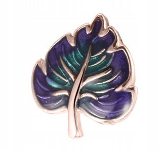 Charms różowe złoto Kolorowy Listek Liść Leaf 925