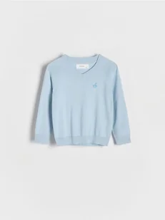 Reserved - Sweter z wiskozą - jasnoniebieski - Bluzy i sweterki niemowlęce - miniaturka - grafika 1