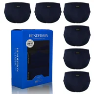 Majtki męskie - HENDERSON Zestaw Slipy Męskie Bawełna Granatowy 6 Sztuk Rozmiar M - miniaturka - grafika 1