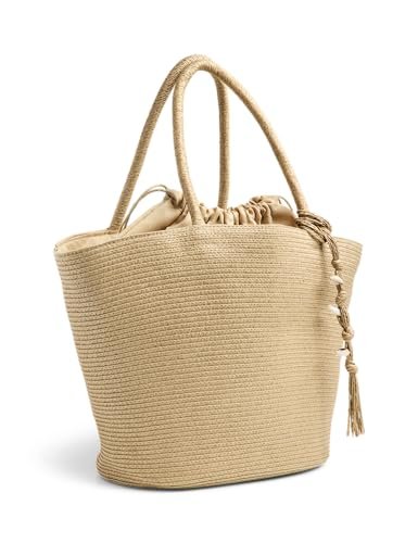 PIECES Pclimas Shopper, naturalny, jeden rozmiar