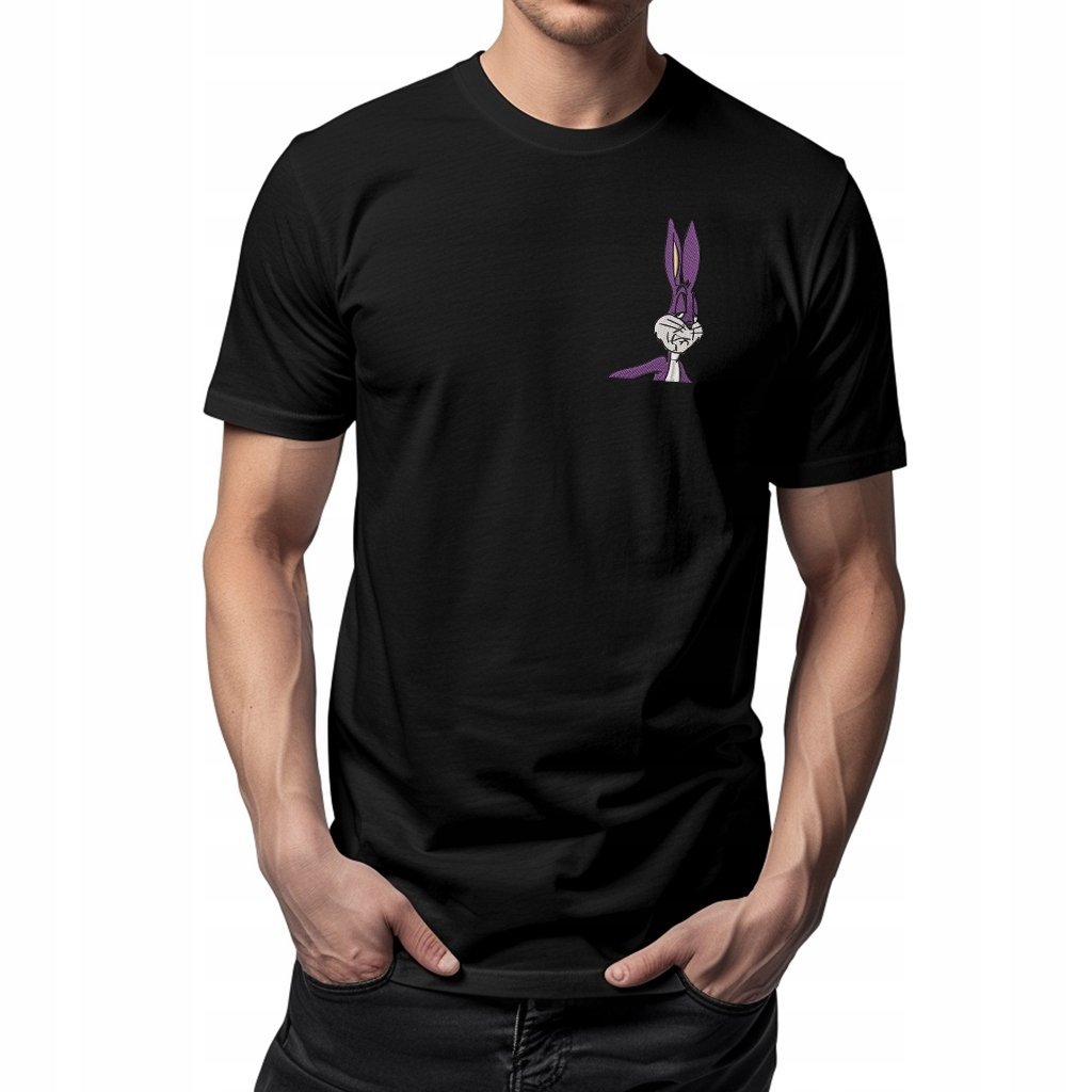 Koszulka z haftem Bugs Bunny (Big Chungus) - 100% bawełna, premium S