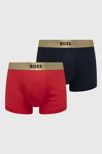 Majtki męskie - BOSS bokserki bawełniane 2-pack kolor czerwony - Boss - grafika 1