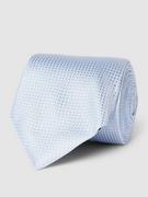 Krawaty i muchy męskie - Krawat z mieszanki jedwabiu ze wzorem na całej powierzchni - miniaturka - grafika 1