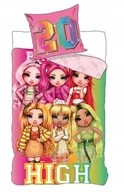 Pościel dla dzieci - Pościel dziecięca Rainbow High 160x200 Laleczki - miniaturka - grafika 1