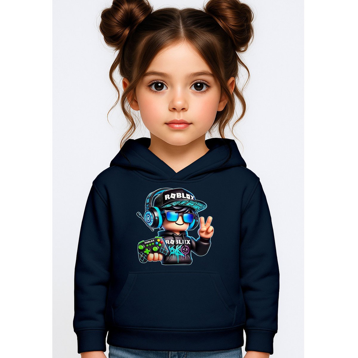 BLUZA DZIECIĘCA Z KAPTUREM ROBLOX GRACZ 104 DLA DZIECKA PREZENT