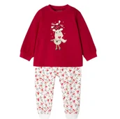 Piżamy dla dziewczynek - Mayoral - Pigiama Rosso/bianco Renna 093 2718 - miniaturka - grafika 1