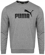 Bluzy męskie - PUMA - MĘSKA BLUZA ESS Big Logo Crew 586680-03 bluza szara - miniaturka - grafika 1