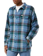 Koszulki męskie - Wrangler Koszulka męska, Captains Blue, XL - miniaturka - grafika 1