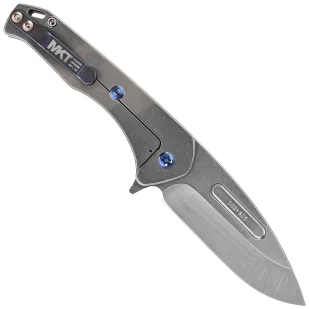 Nóż składany Medford Praetorian Swift FL Flipper Drop Point Blue Aluminium, Tumbled S45VN by Greg Medford - Noże - miniaturka - grafika 3