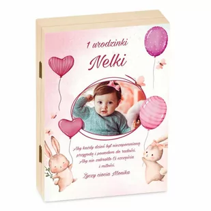 Sztućce dla dzieci zestaw w drewnianym etui z nadrukiem - Pamiątka Chrztu Świętego - miniaturka - grafika 1
