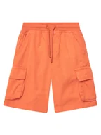 Spodenki damskie - Coccodrillo Szorty materiałowe WC5119501HBJ Pomarańczowy Regular Fit - miniaturka - grafika 1