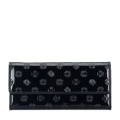 Portfele - Damski portfel z lakierowanej skóry z monogramem - miniaturka - grafika 1