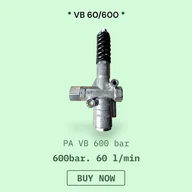 Akcesoria do myjek - Regulator Ciśnienia PA VB60/600 „typ zerowy” 600 bar 60 l/min - miniaturka - grafika 1