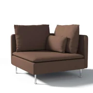 Pokrowce na meble - Dekoria pl pl Pokrowiec na sekcję narożną Söderhamn brązowy 99 x 99 x 83 cm Etna 1008-705-08 - miniaturka - grafika 1